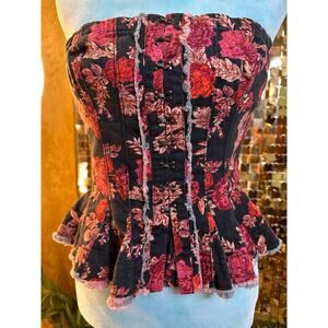 Free People Lights Out Corset Top